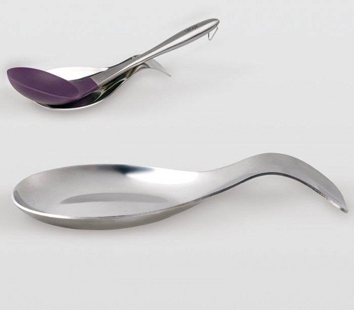 BESTonZON Soporte para cucharas de silicona con clip para
